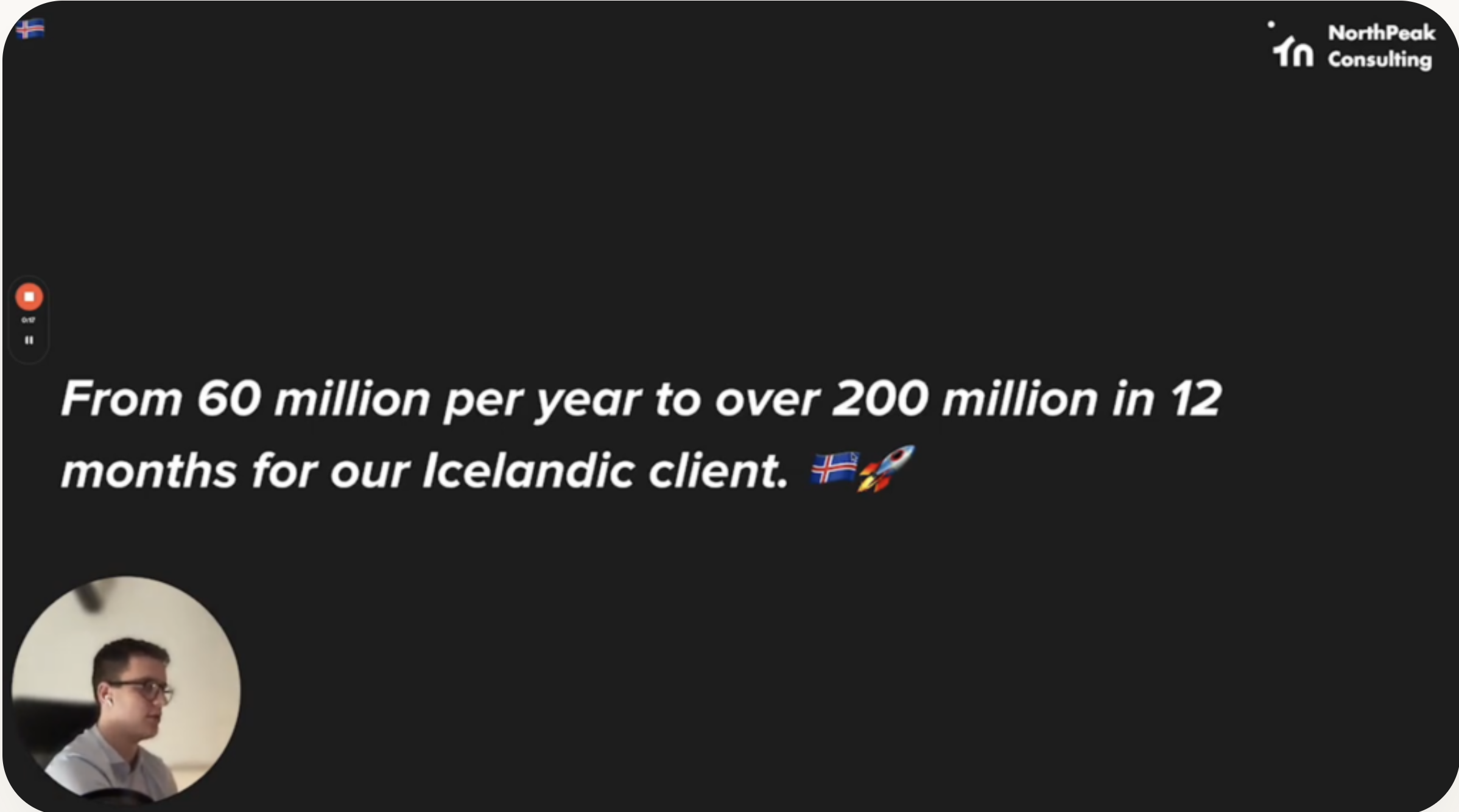 From 60 million per year to over 200 million ISK in 12 months for our Icelandic client
